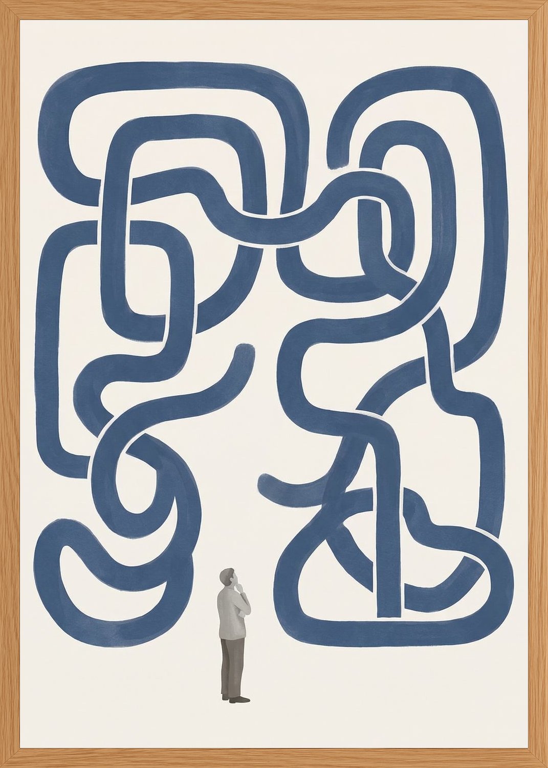 Poster in oak frame