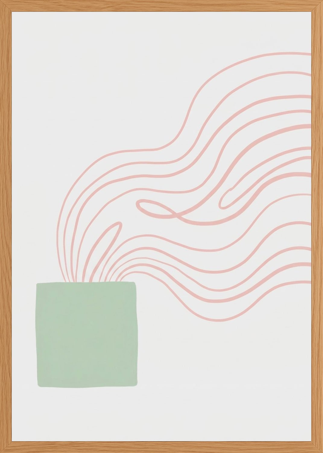 Poster in oak frame