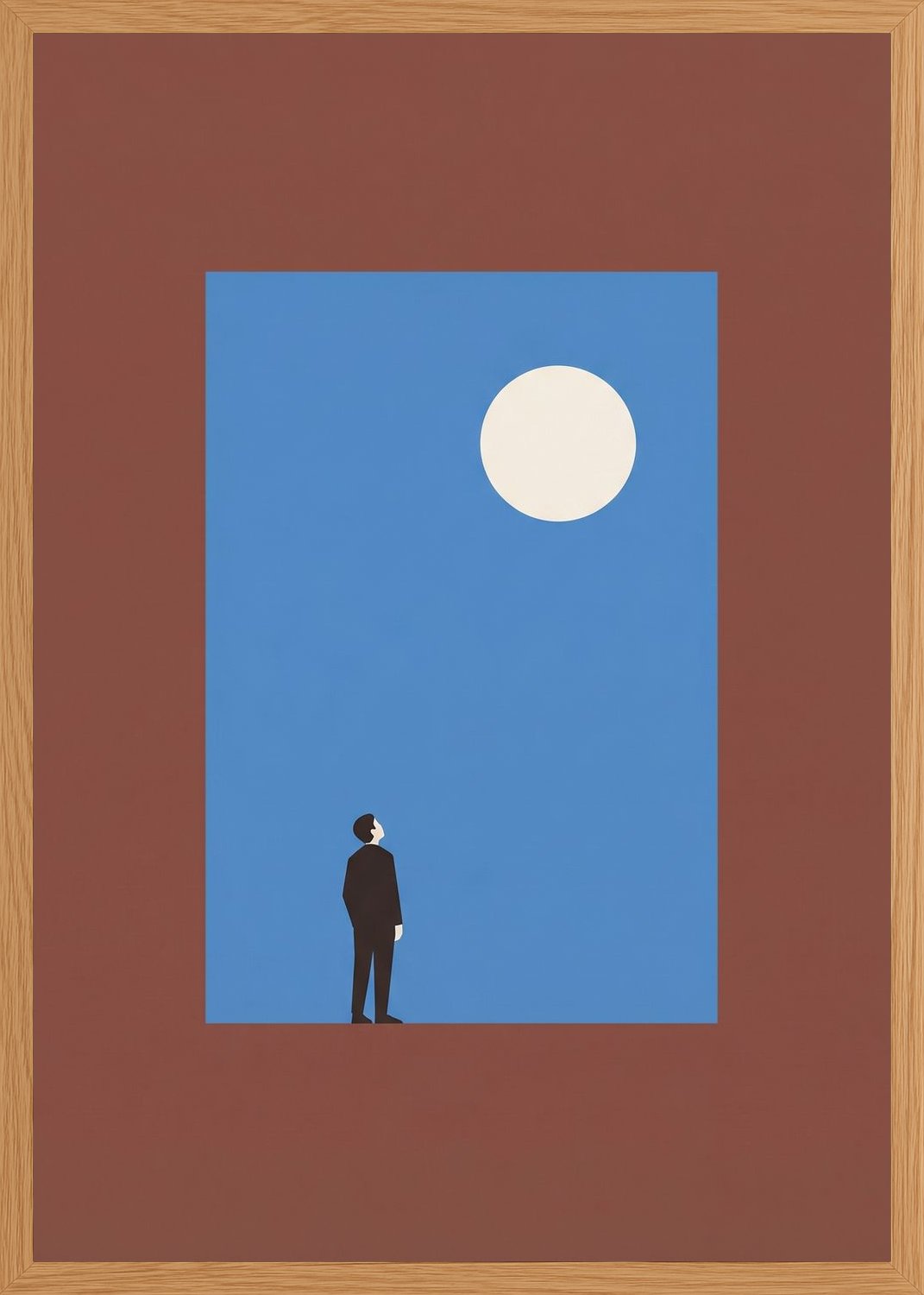 Poster in oak frame