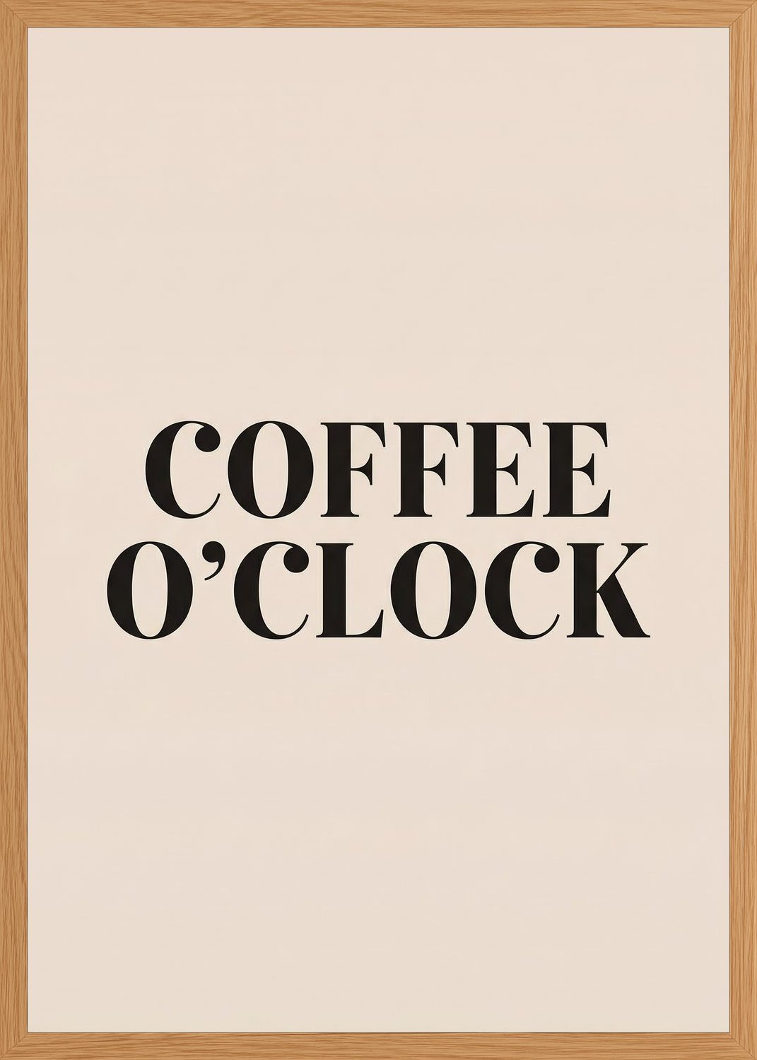 Poster in oak frame