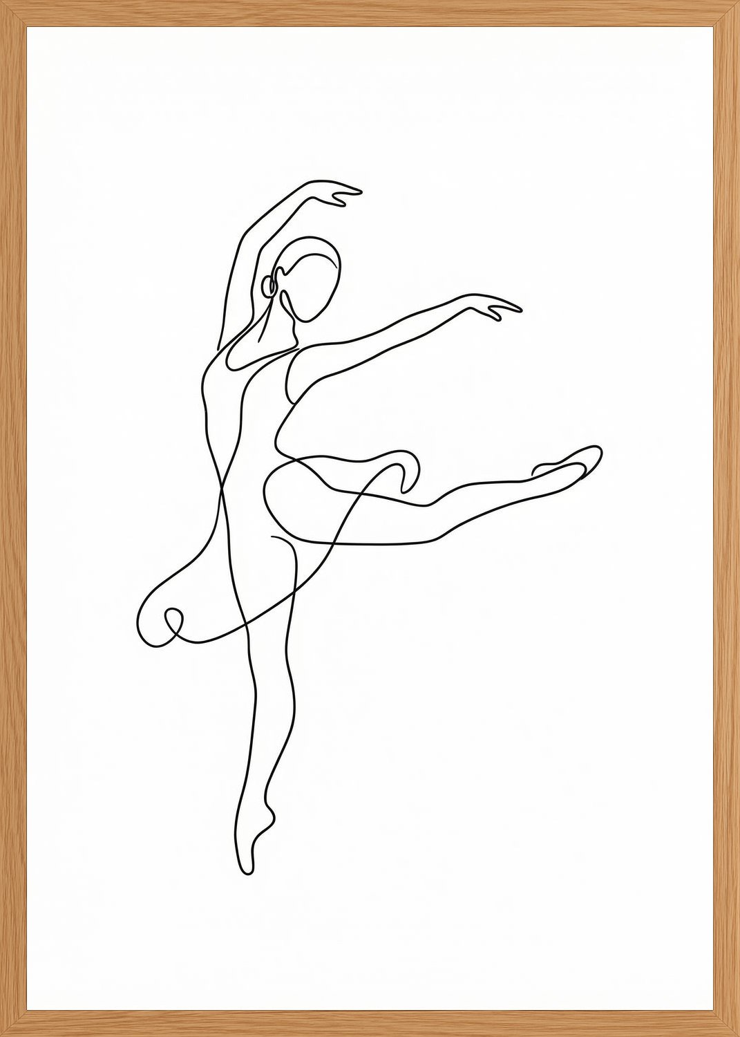 Poster in oak frame