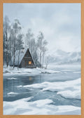 Poster in oak frame