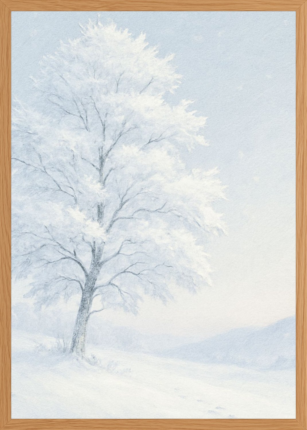 Poster in oak frame