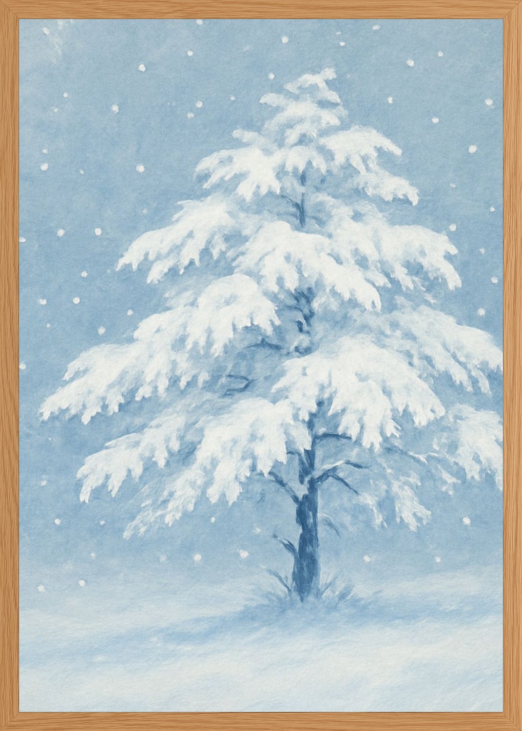 Poster in oak frame