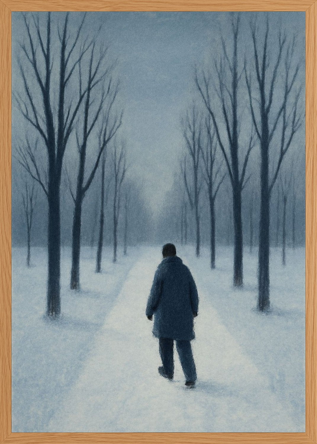 Poster in oak frame