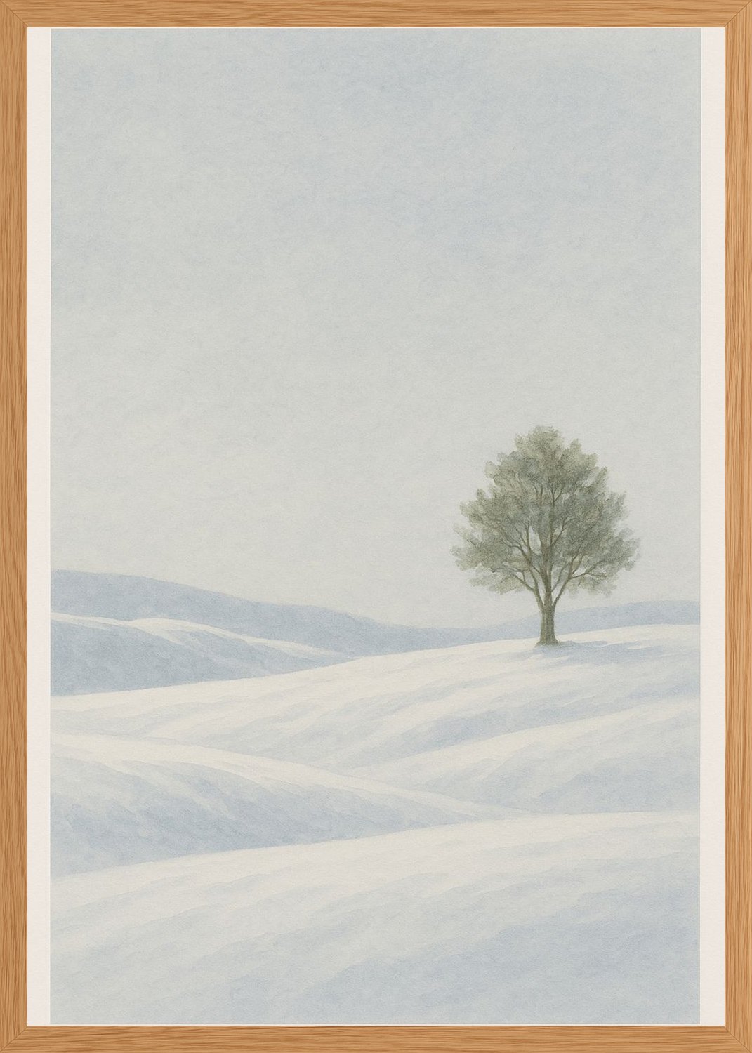 Poster in oak frame