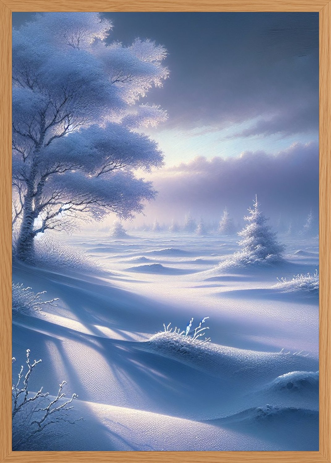 Poster in oak frame