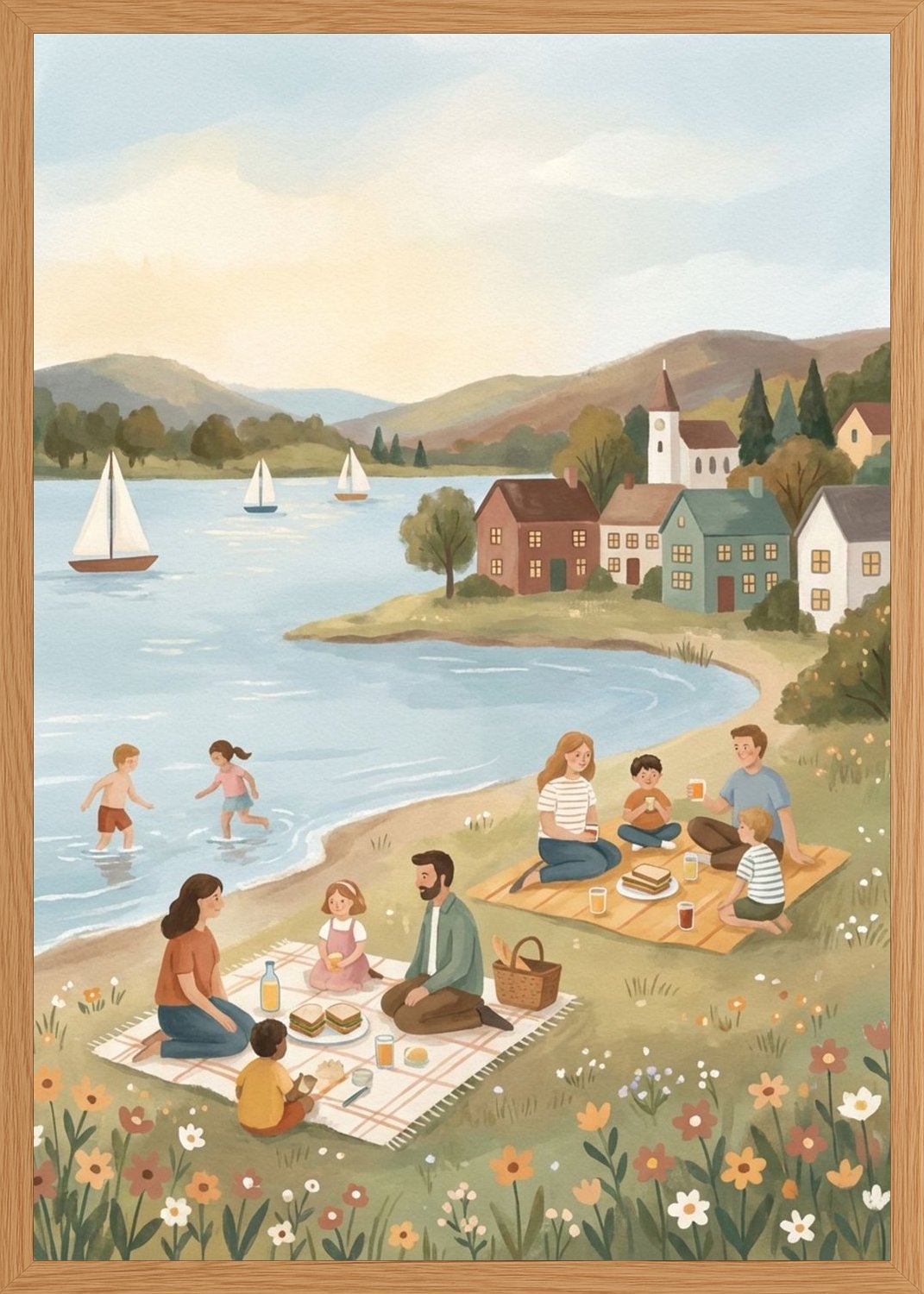 Poster in oak frame