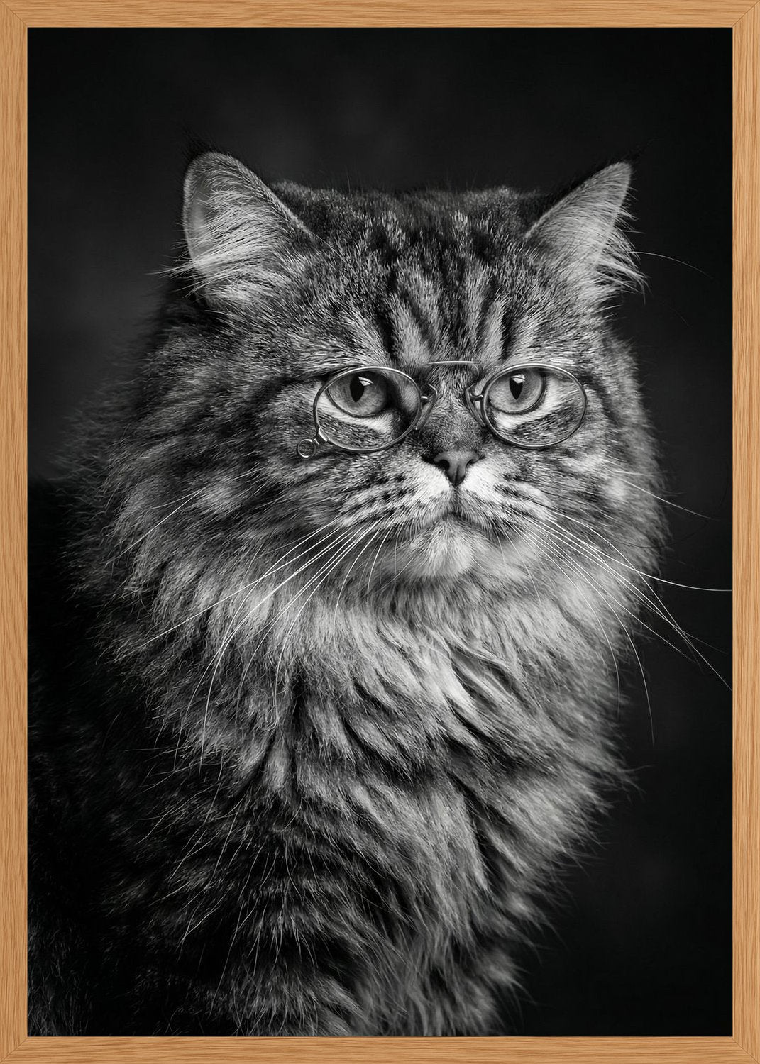 Poster in oak frame