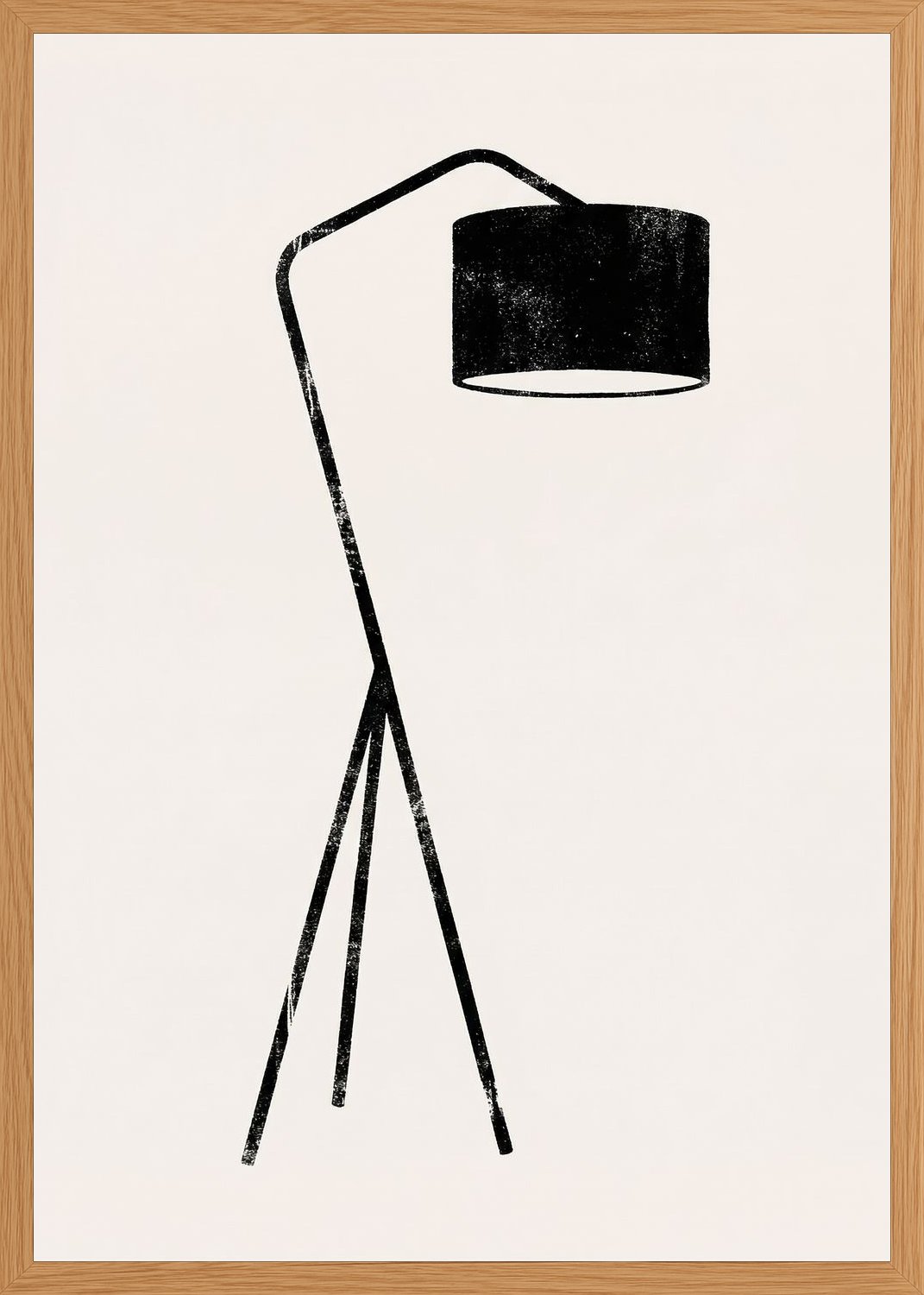 Poster in oak frame
