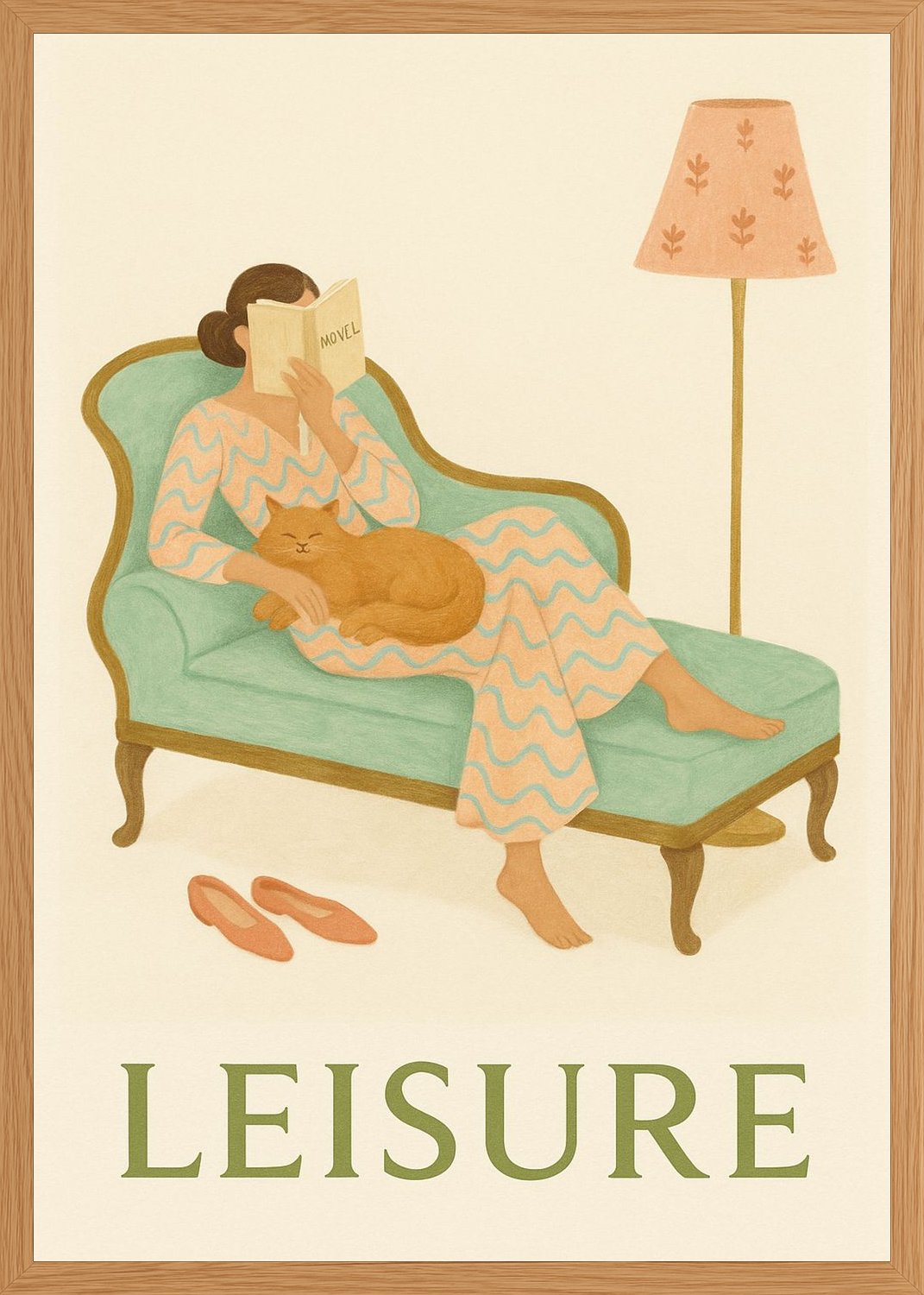 Poster in oak frame