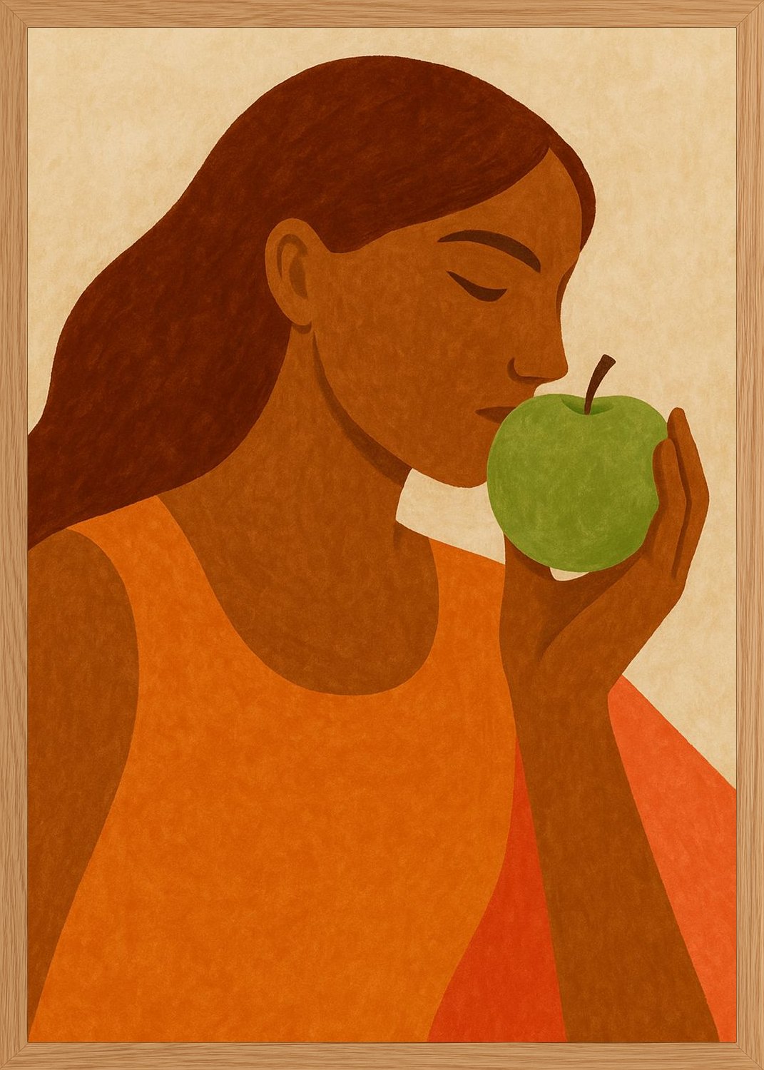 Poster in oak frame