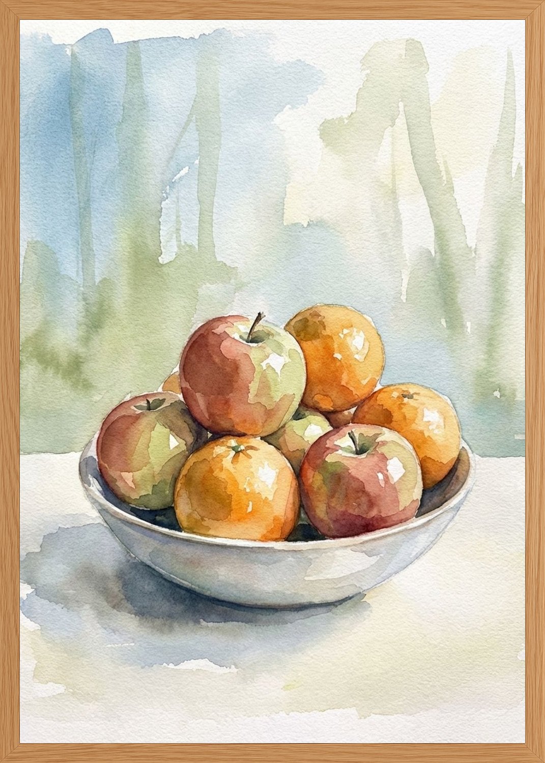 Poster in oak frame