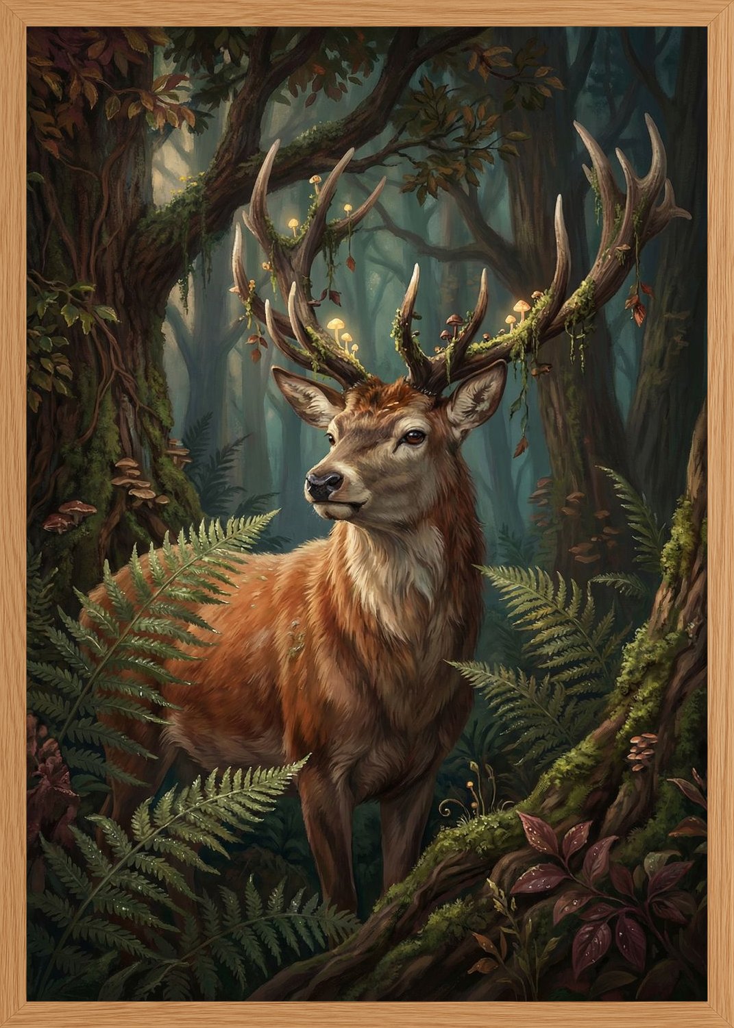 Poster in oak frame