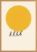Poster in oak frame