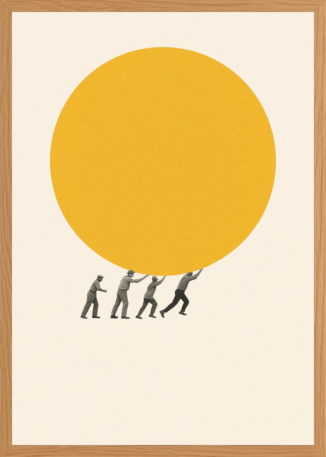 Poster in oak frame