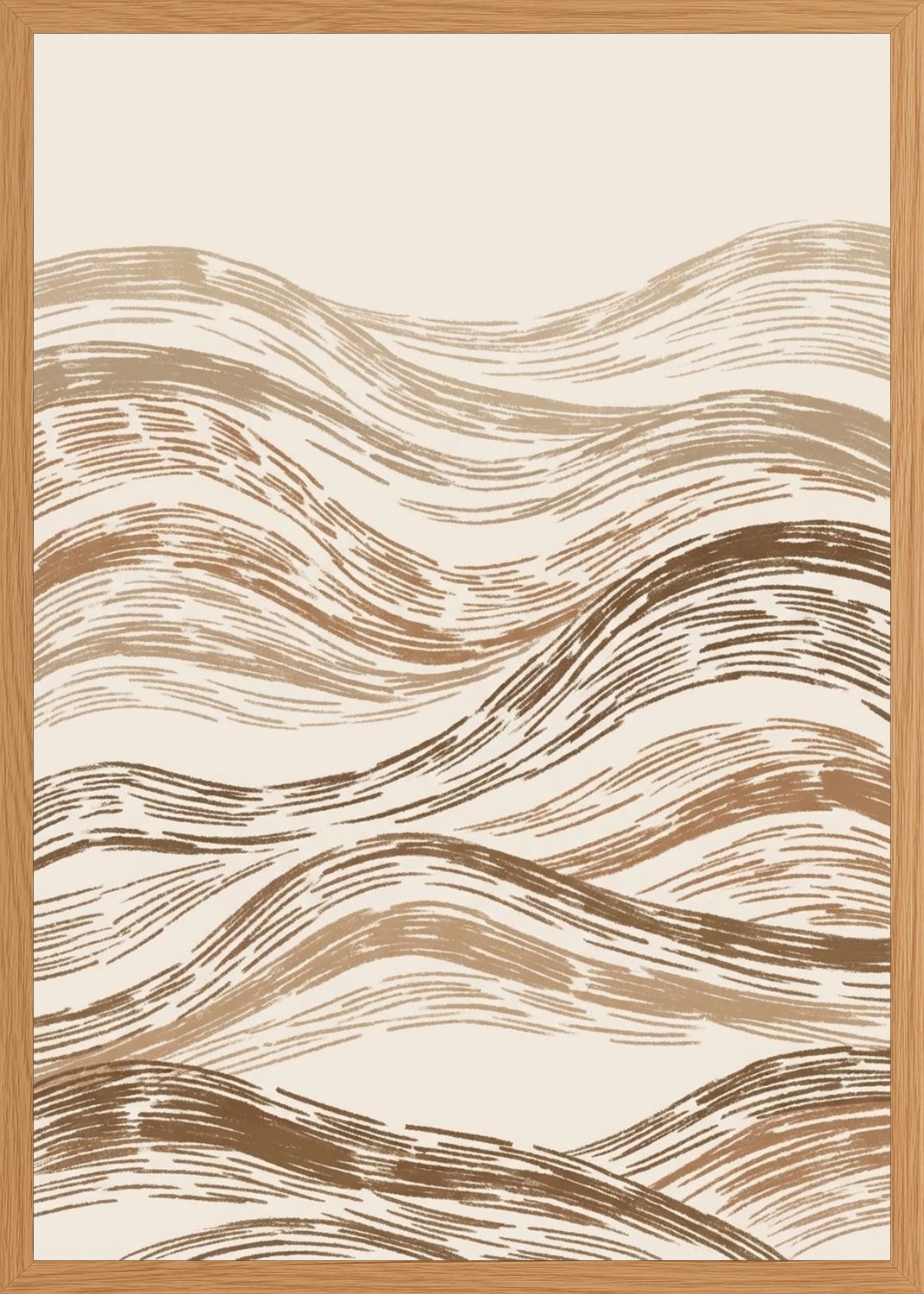 Poster in oak frame