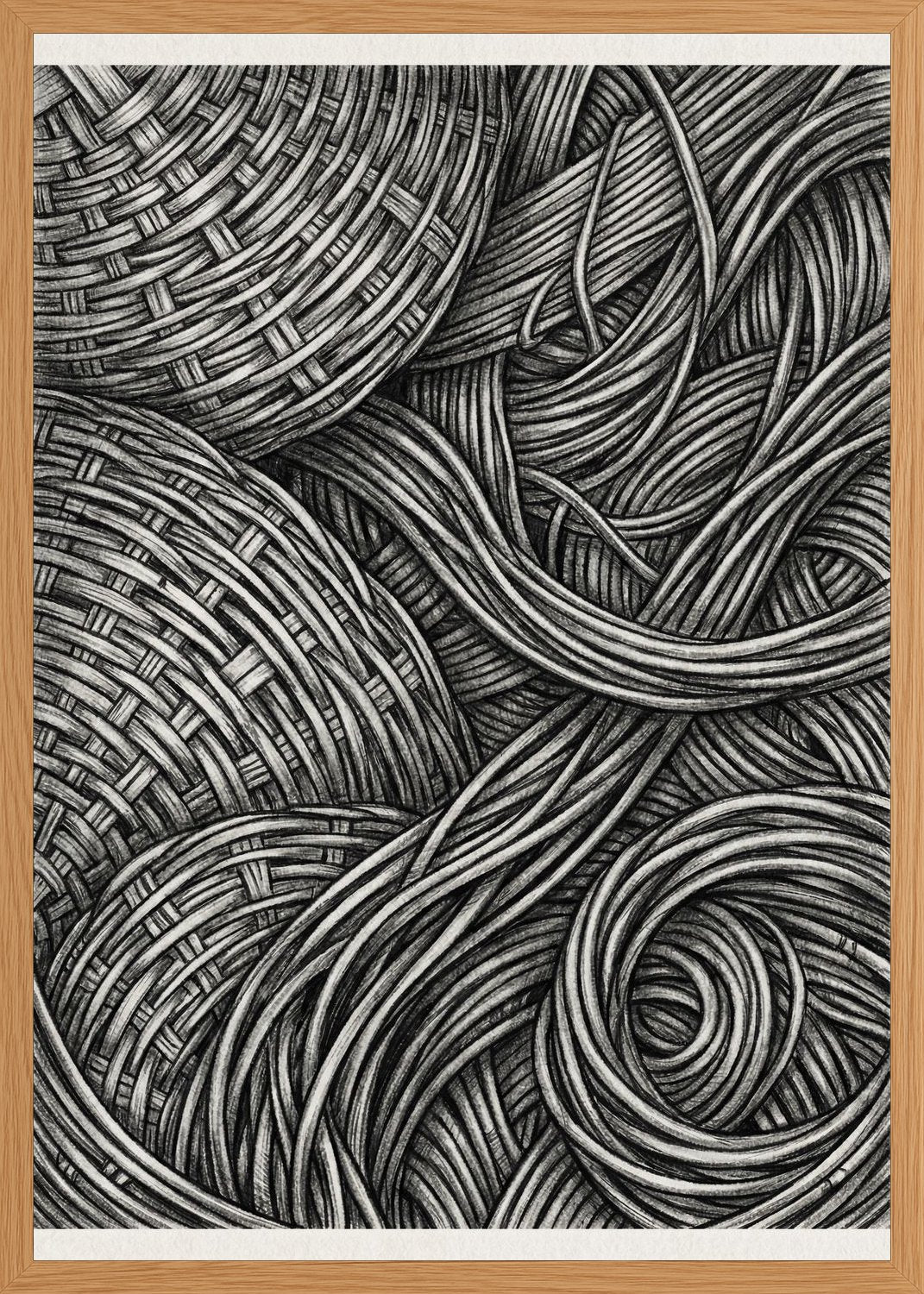 Poster in oak frame