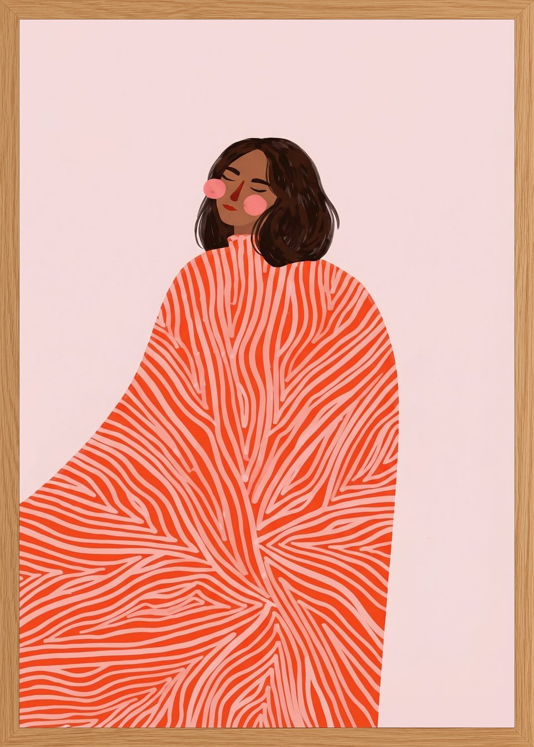 Poster in oak frame