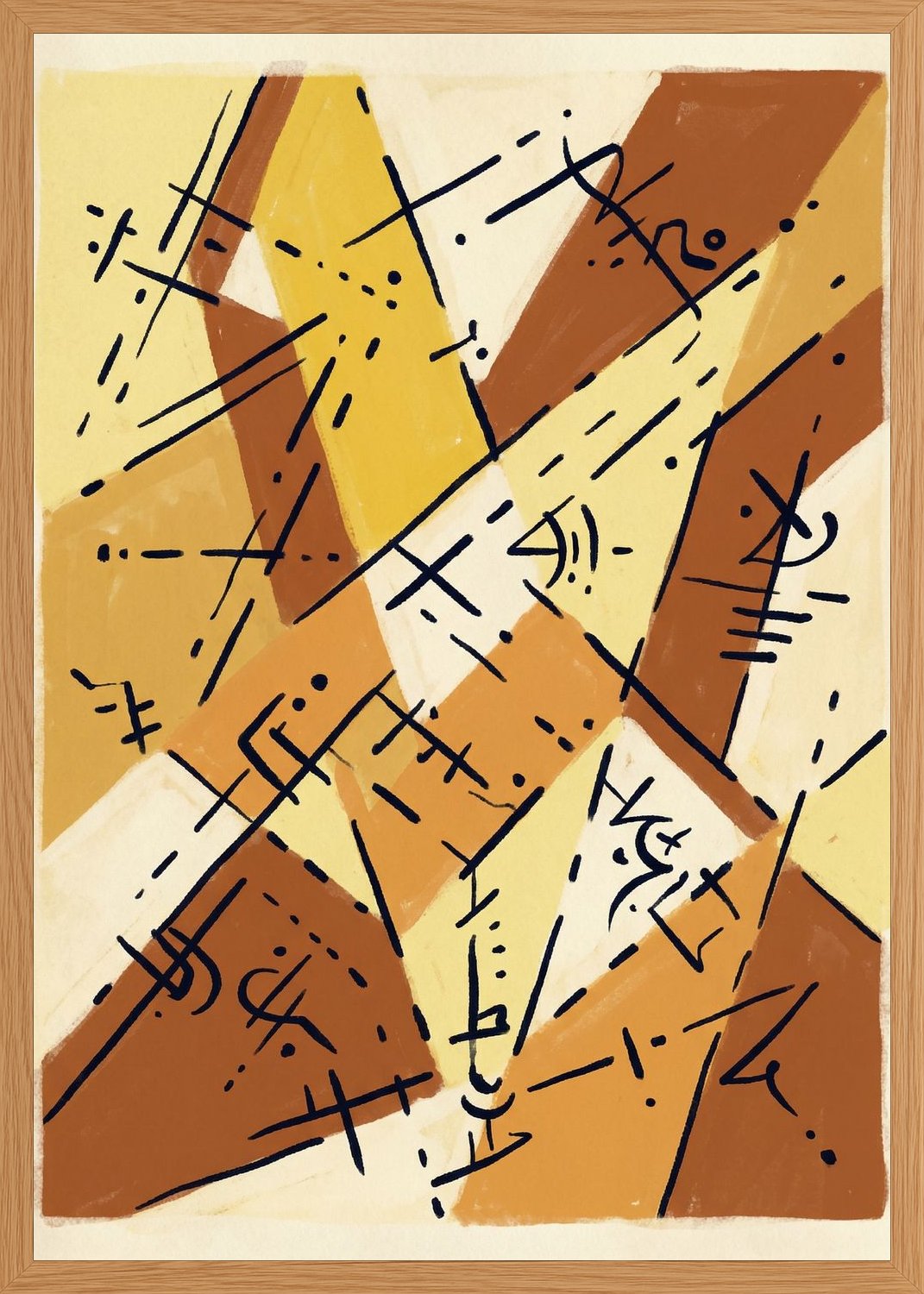 Poster in oak frame