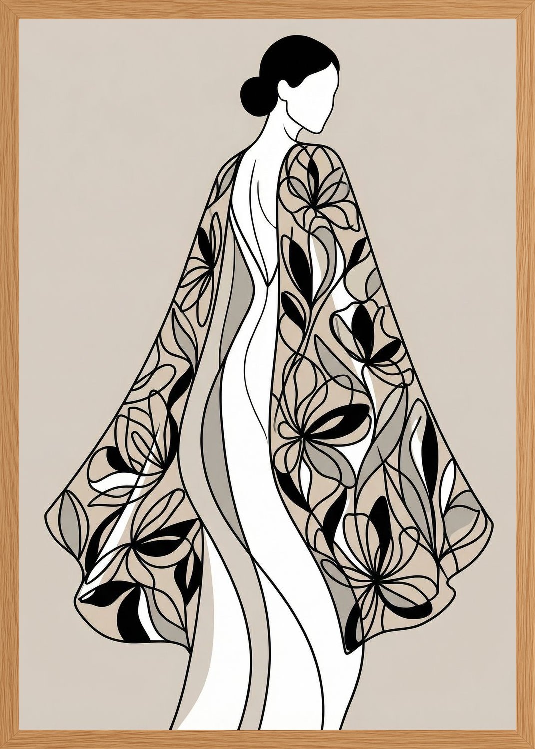 Poster in oak frame