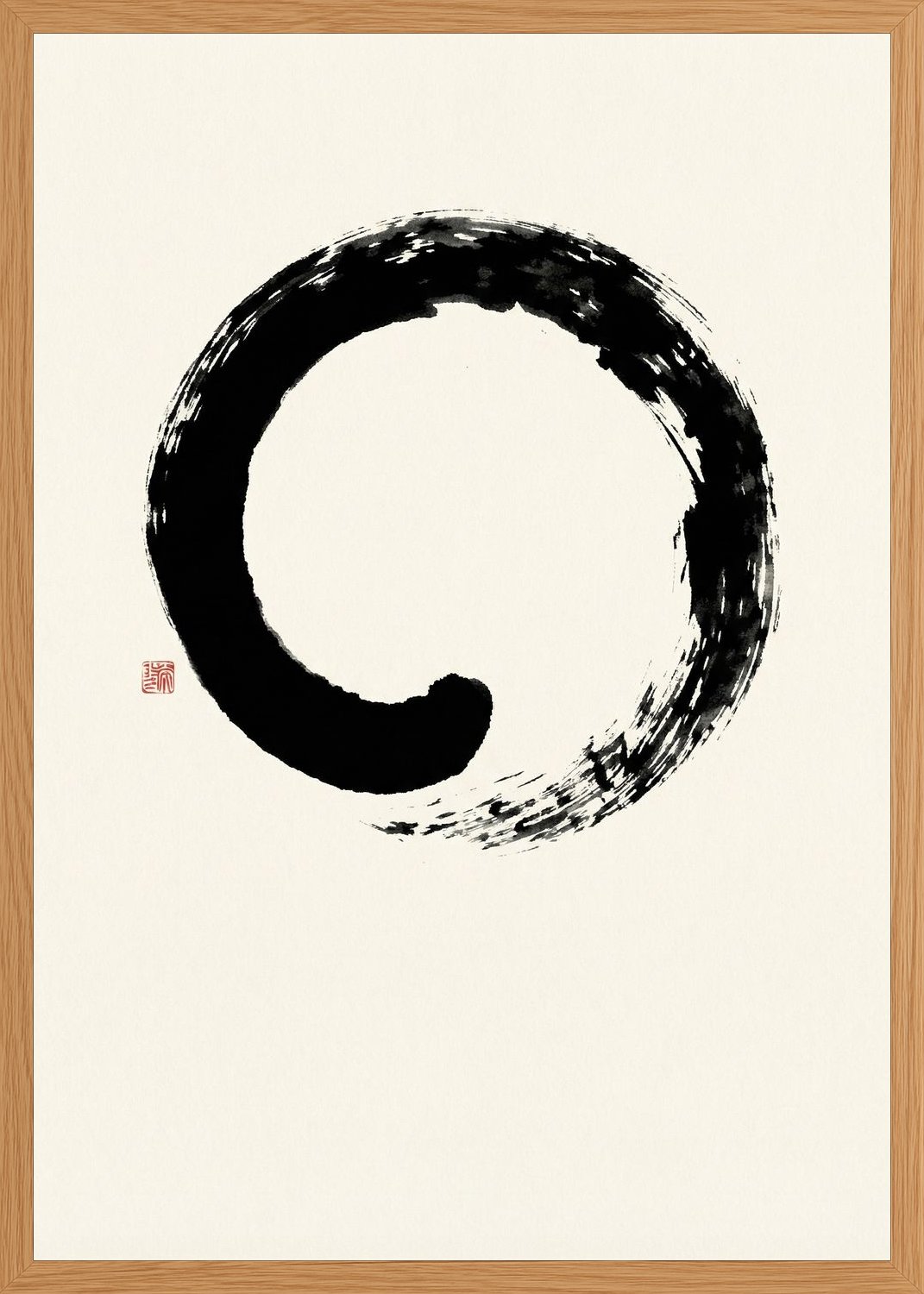 Poster in oak frame