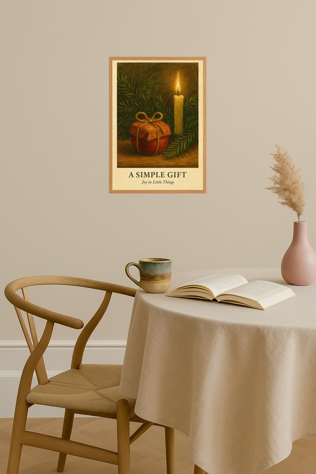 Poster mockup - Single poster in Nordic interior