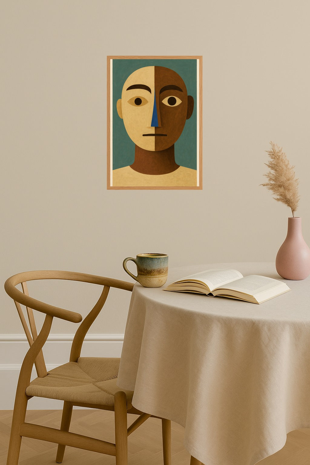 Poster mockup - Single poster in Nordic interior