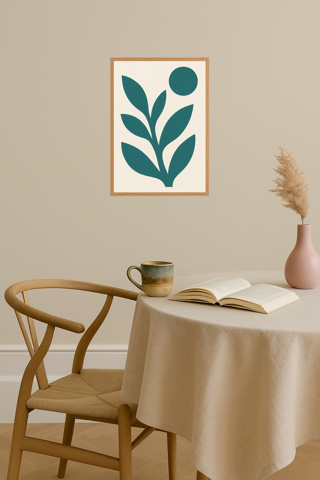 Poster mockup - Single poster in Nordic interior