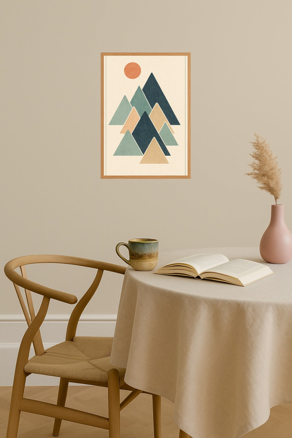 Poster mockup - Single poster in Nordic interior