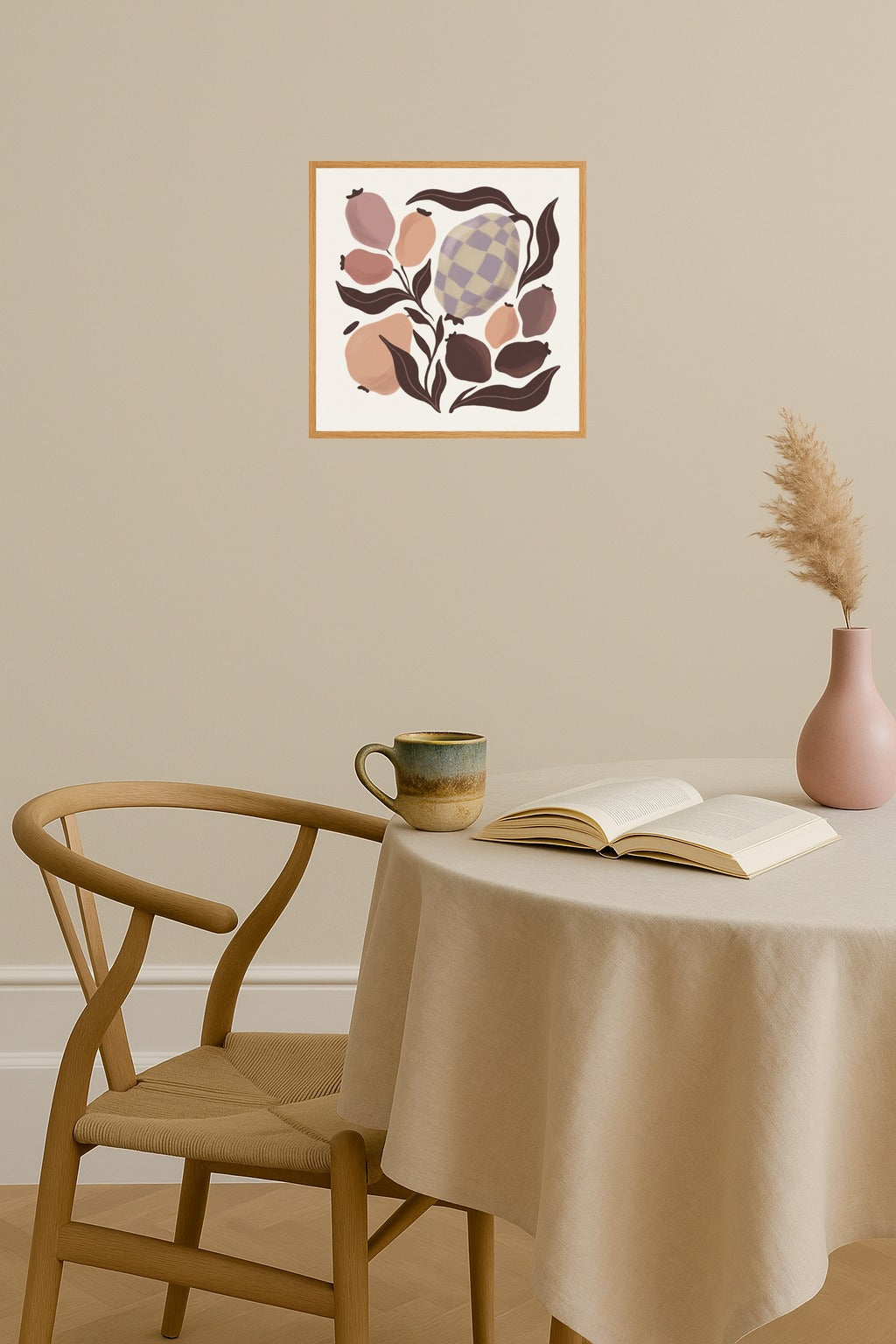 Poster mockup - Single poster in Nordic interior