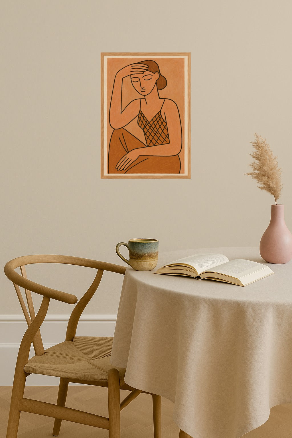 Poster mockup - Single poster in Nordic interior