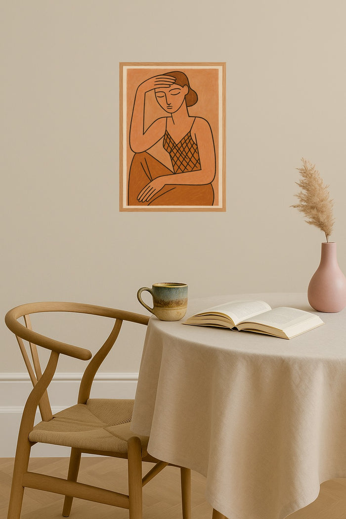 Poster mockup - Single poster in Nordic interior