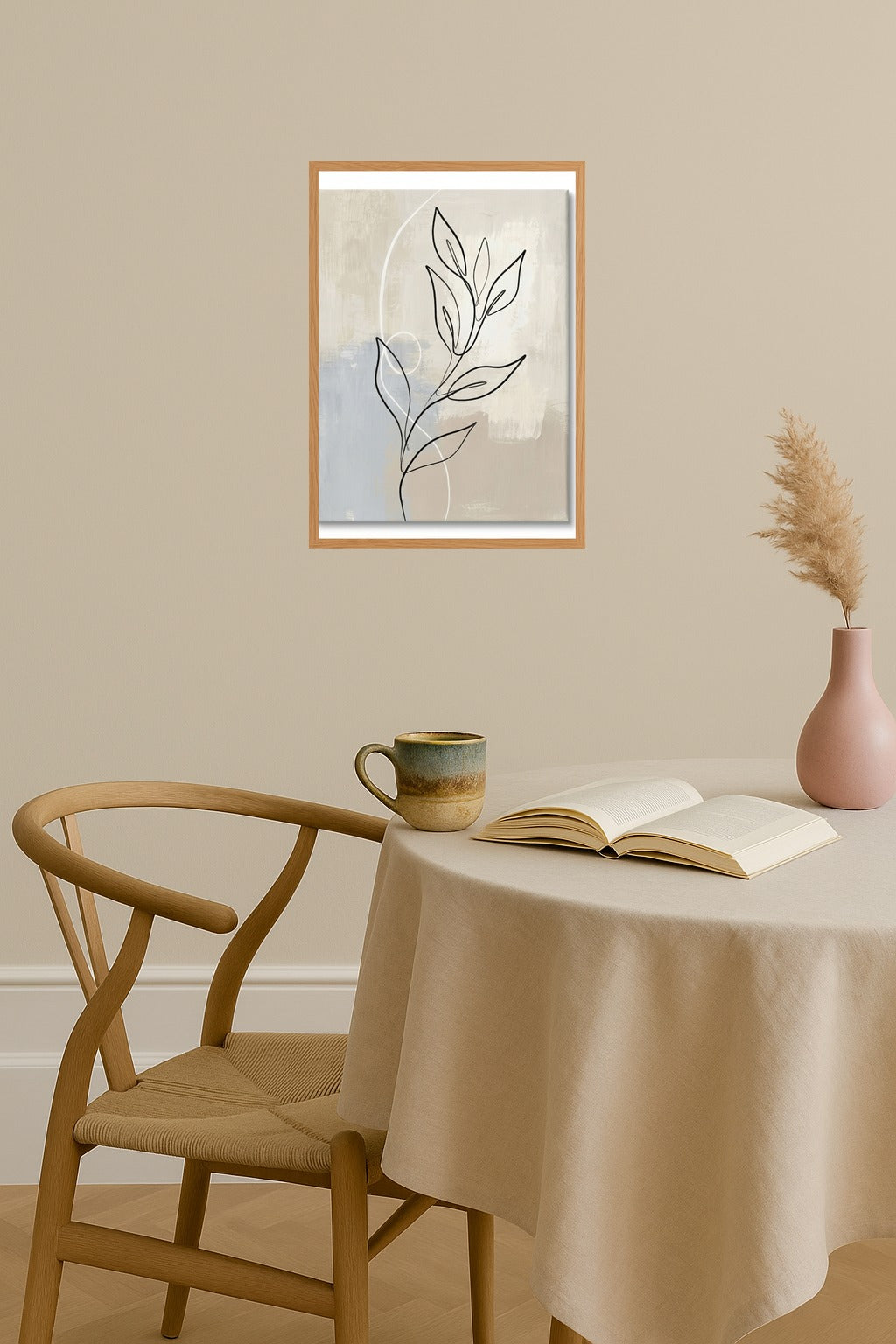 Poster mockup - Single poster in Nordic interior