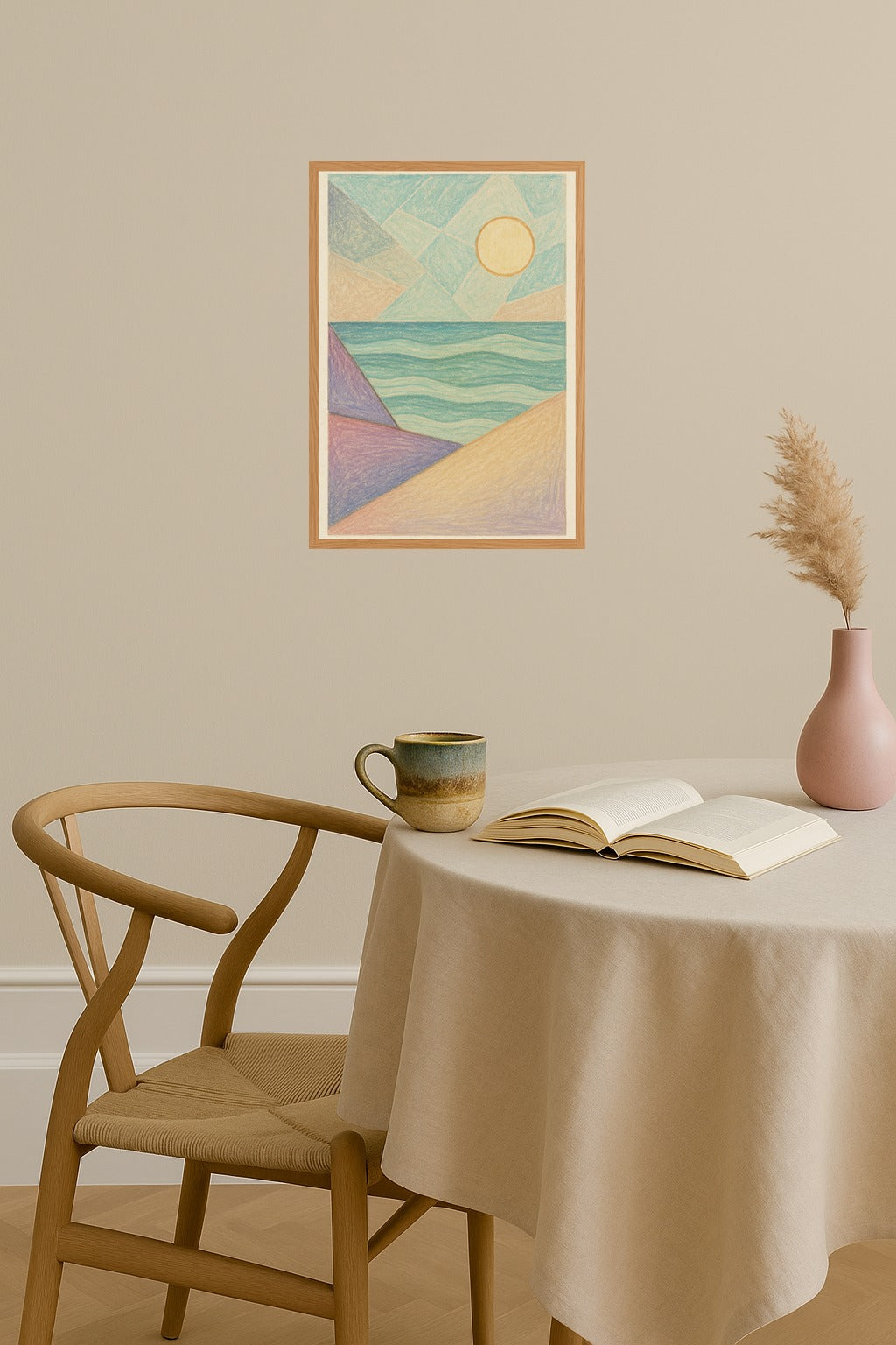 Poster mockup - Single poster in Nordic interior