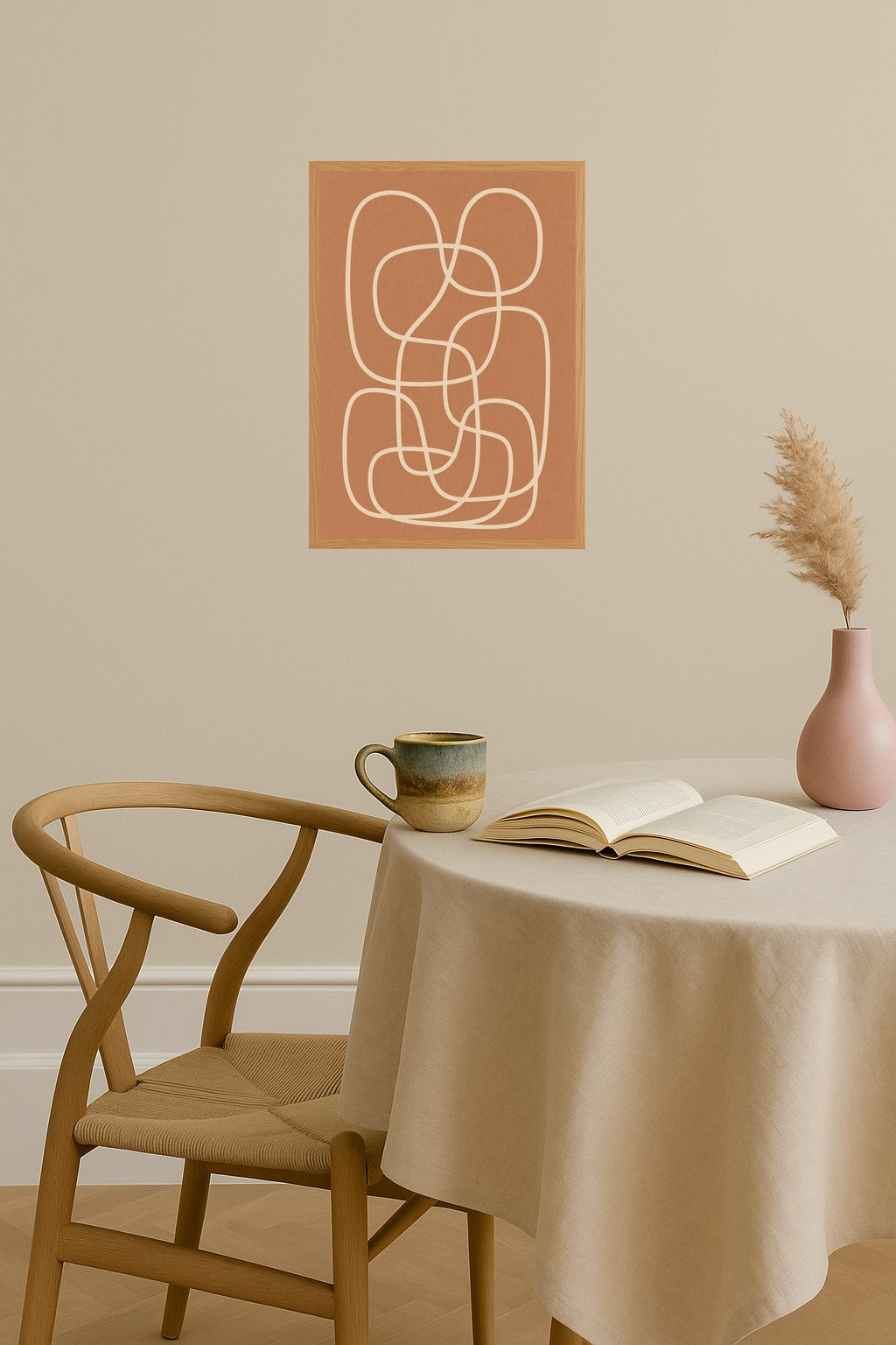 Poster mockup - Single poster in Nordic interior