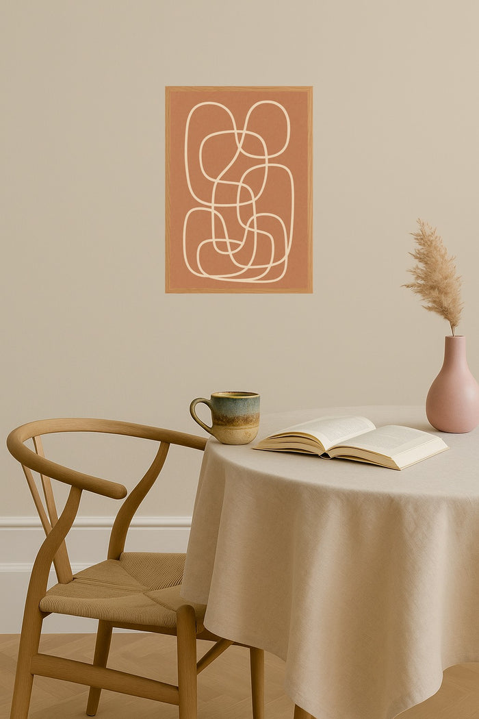 Poster mockup - Single poster in Nordic interior