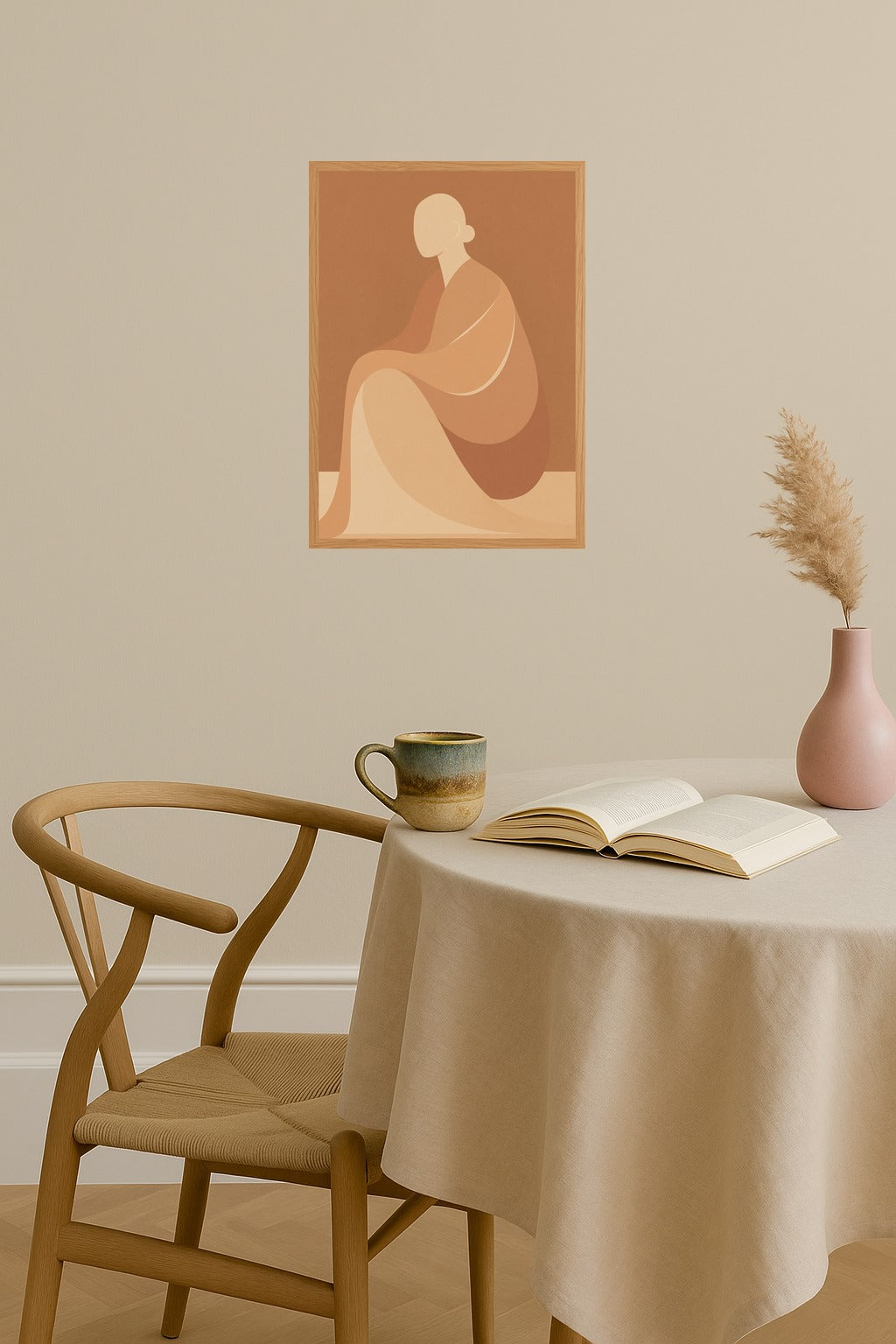 Poster mockup - Single poster in Nordic interior