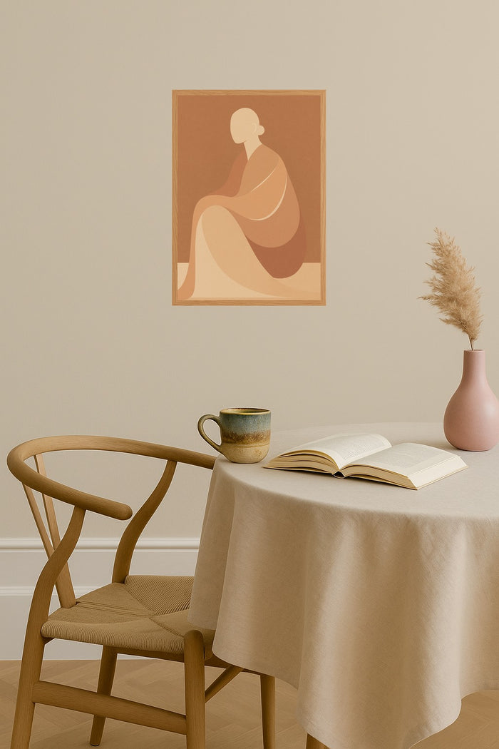 Poster mockup - Single poster in Nordic interior