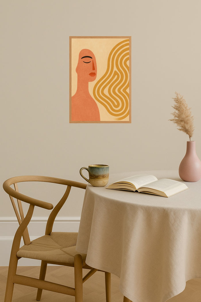 Poster mockup - Single poster in Nordic interior