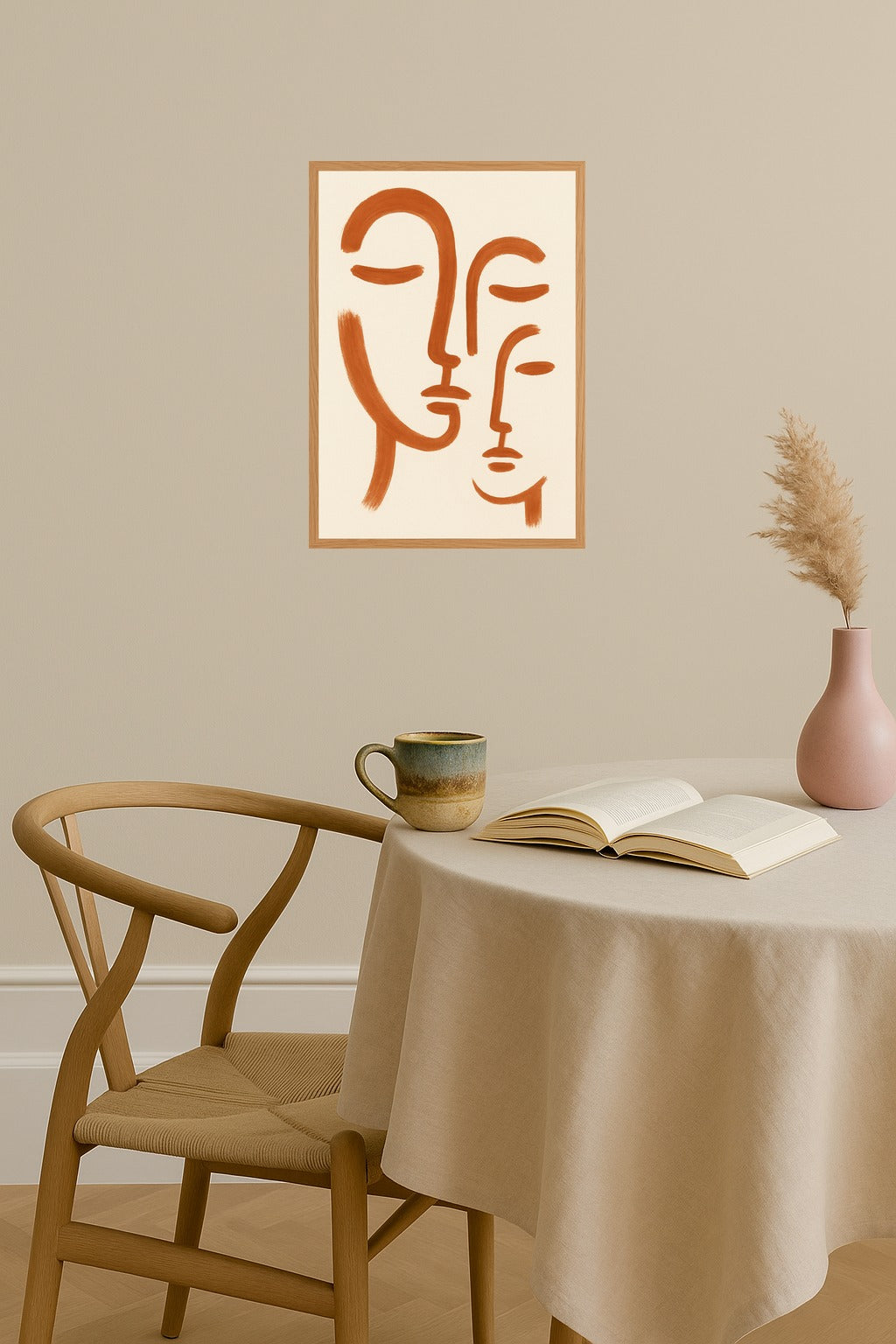 Poster mockup - Single poster in Nordic interior