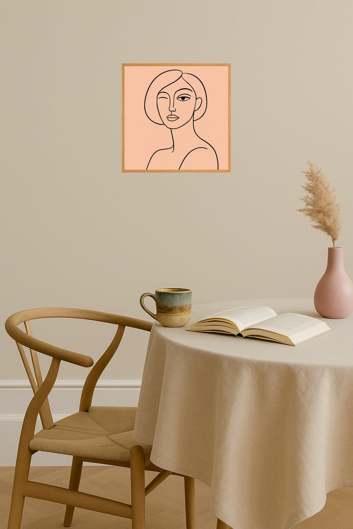Poster mockup - Single poster in Nordic interior