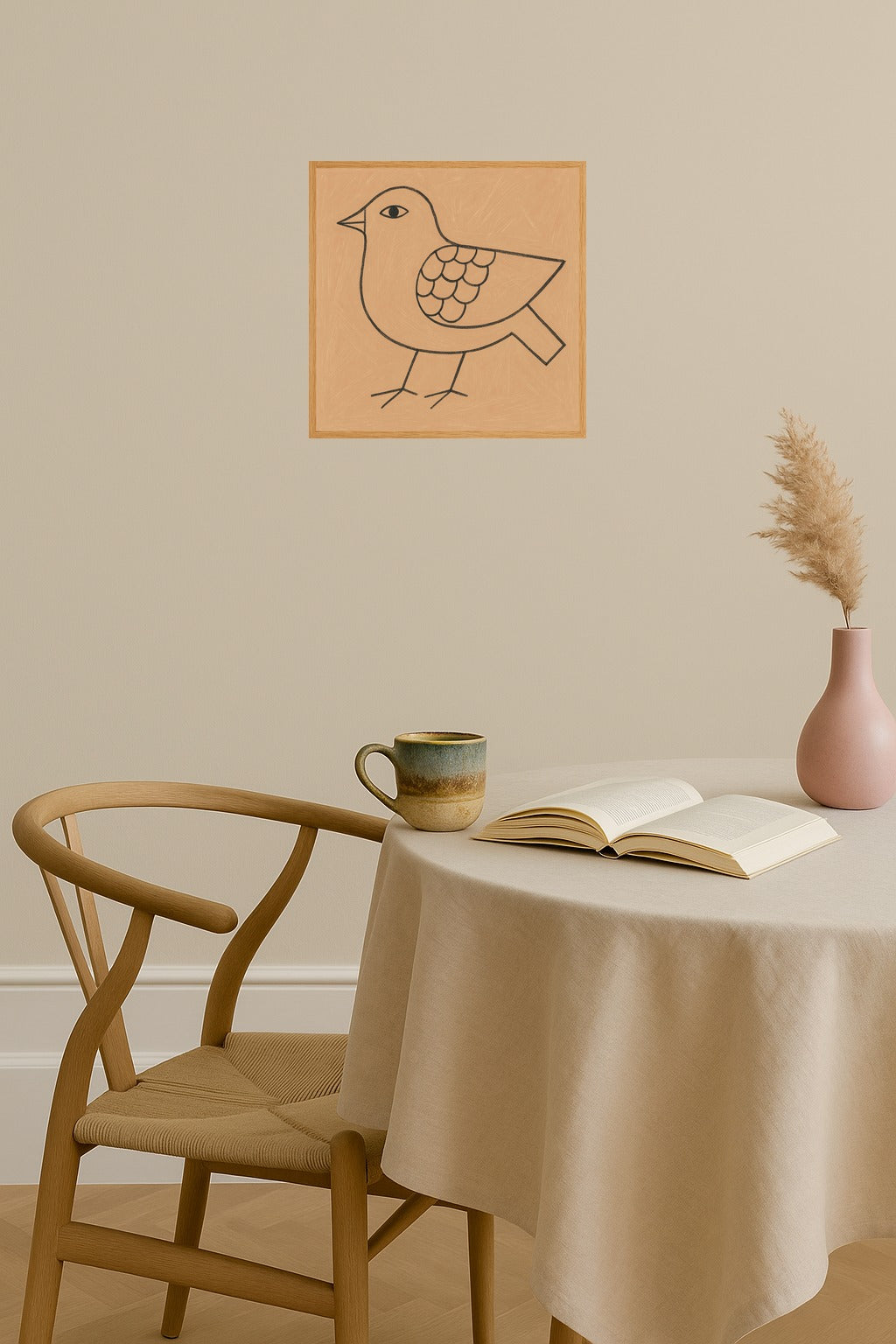 Poster mockup - Single poster in Nordic interior