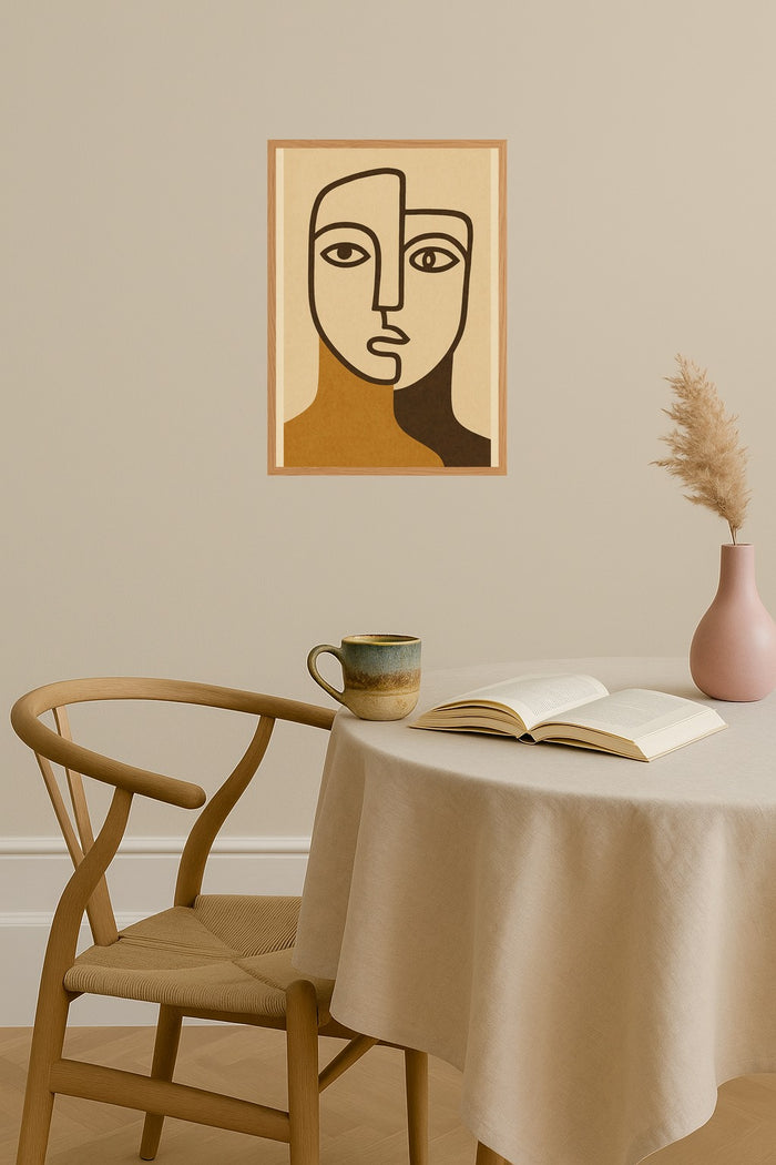 Poster mockup - Single poster in Nordic interior