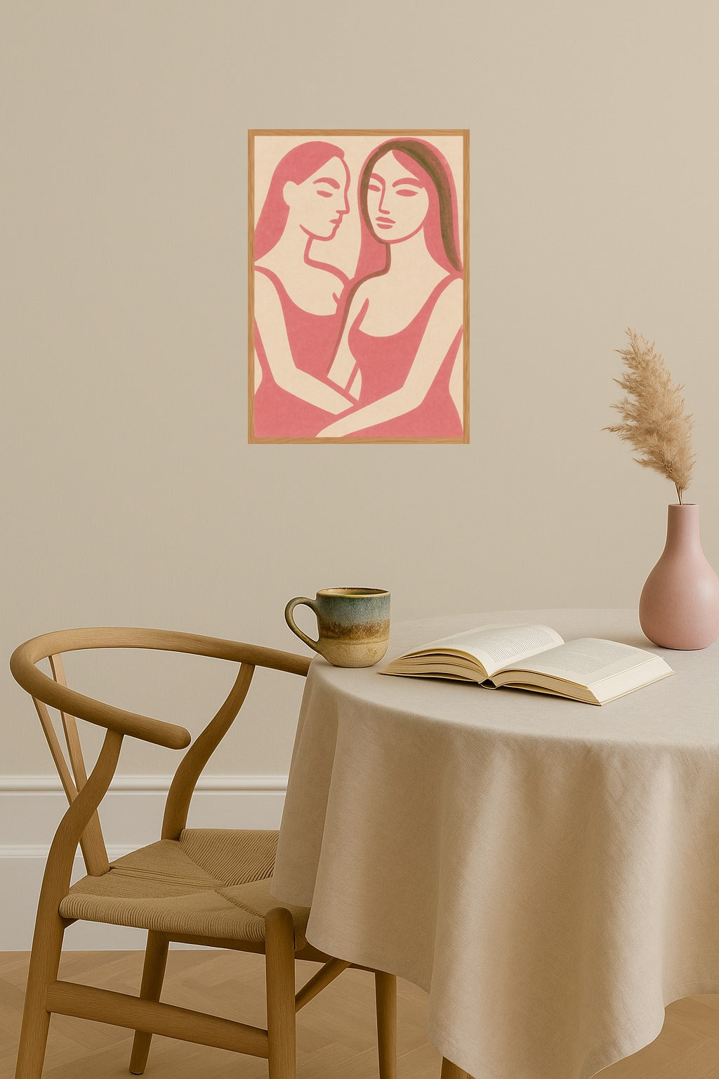 Poster mockup - Single poster in Nordic interior