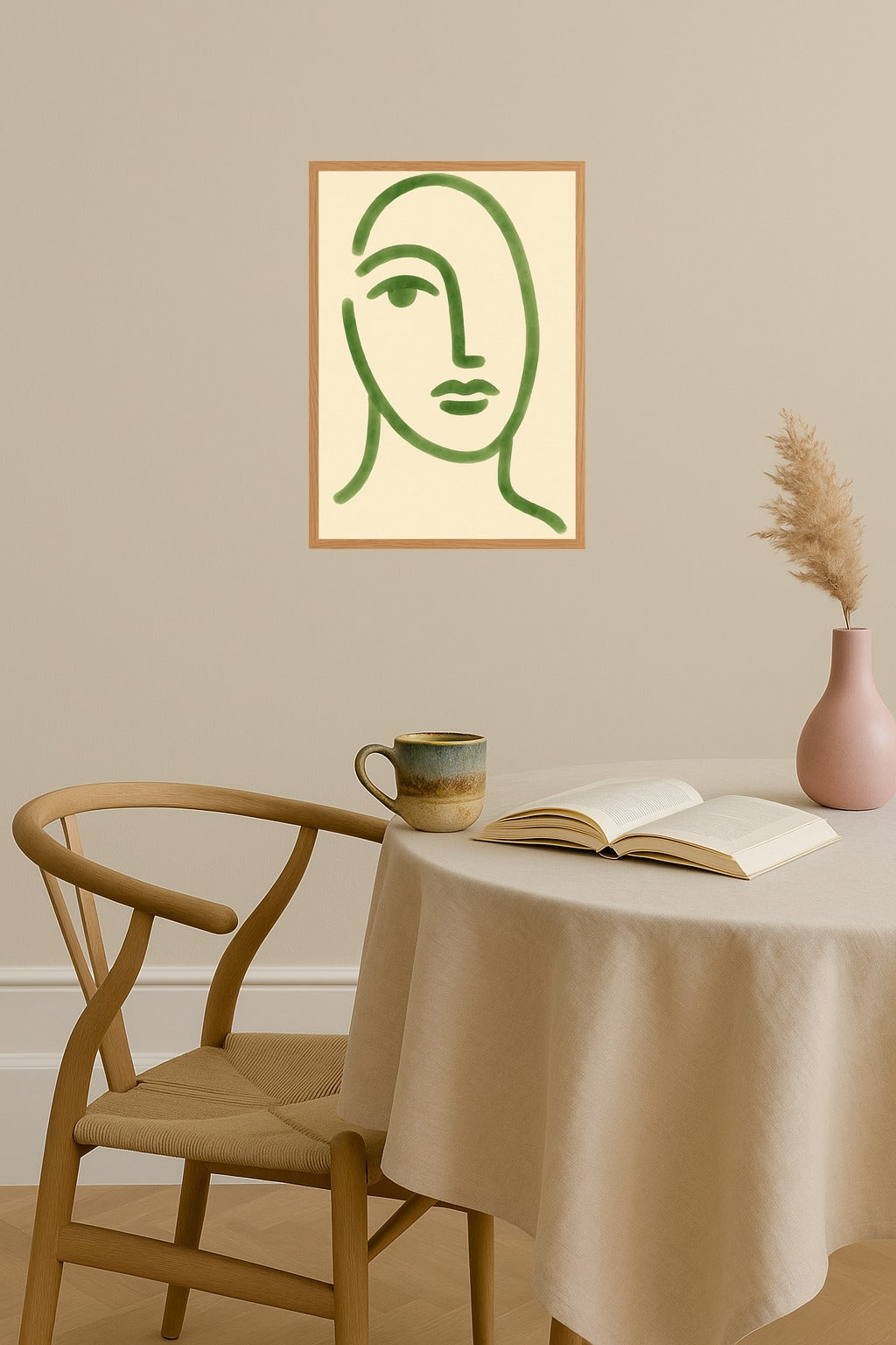 Poster mockup - Single poster in Nordic interior