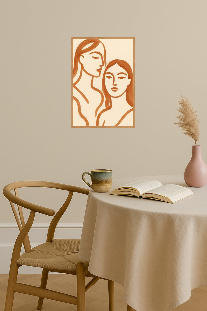 Poster mockup - Single poster in Nordic interior