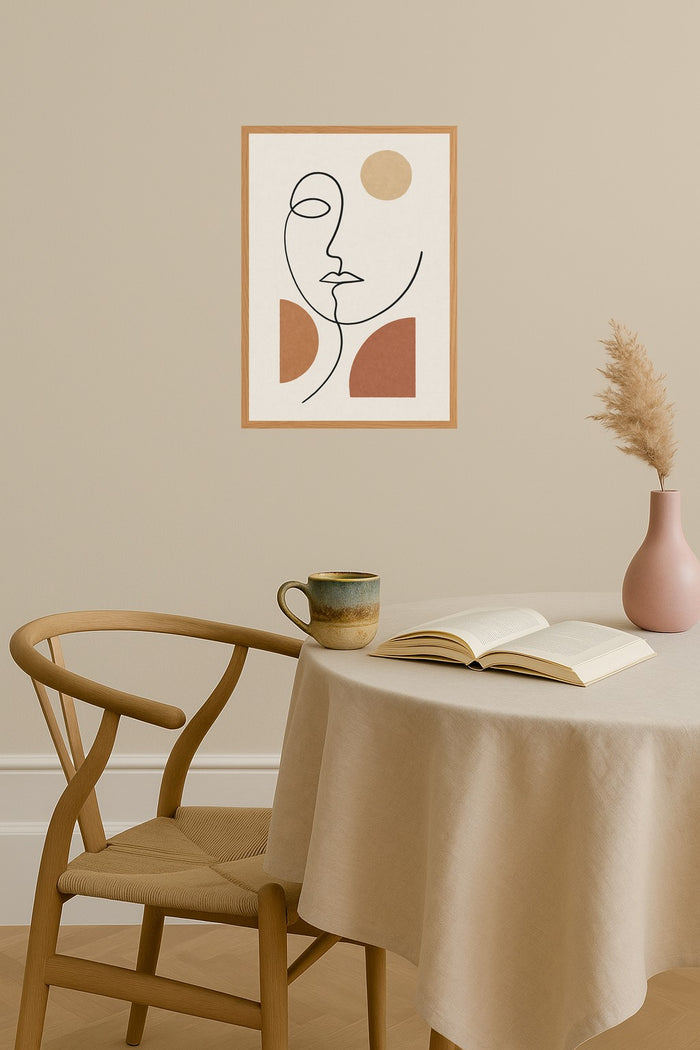 Poster mockup - Single poster in Nordic interior