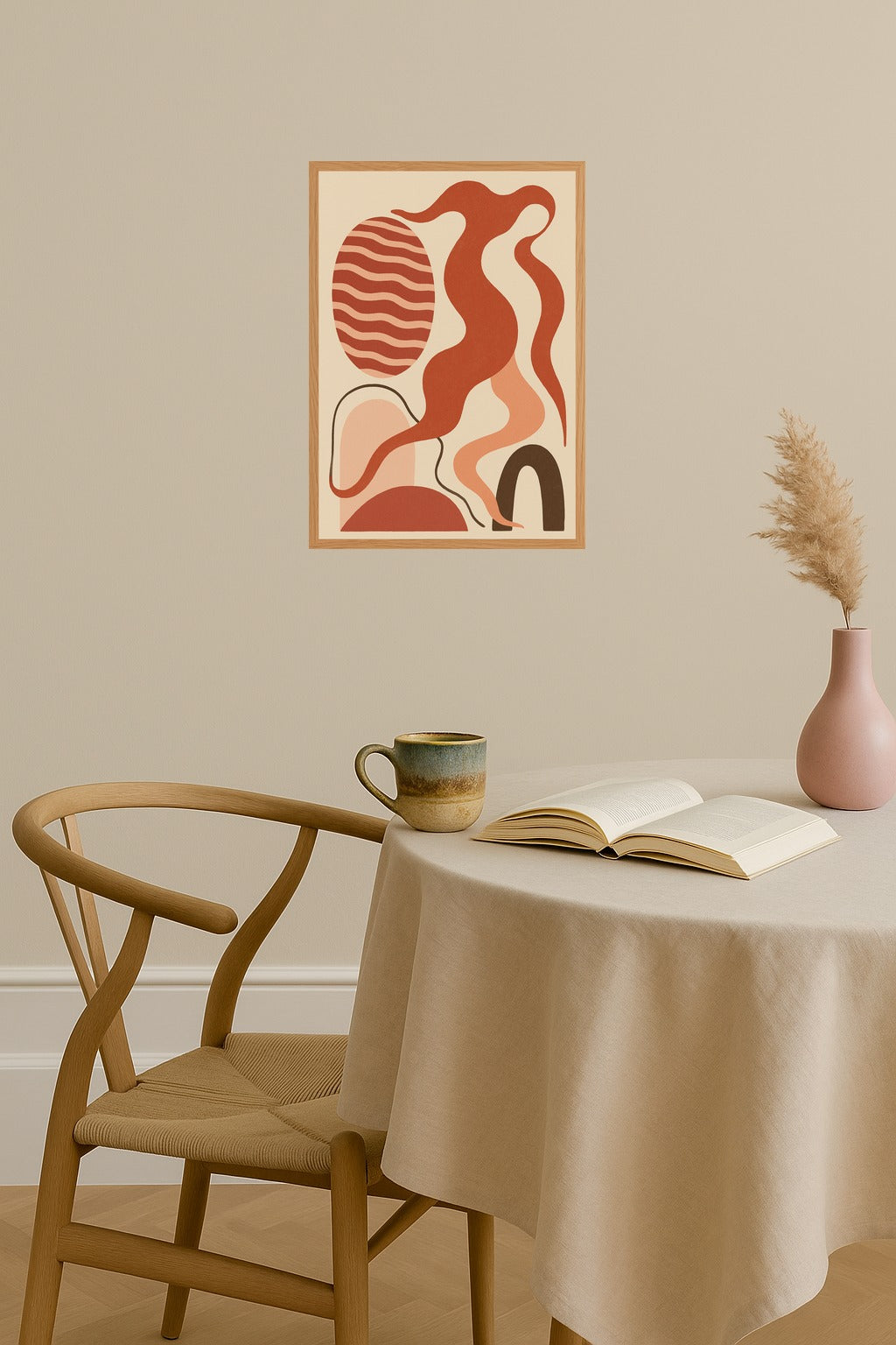 Poster mockup - Single poster in Nordic interior