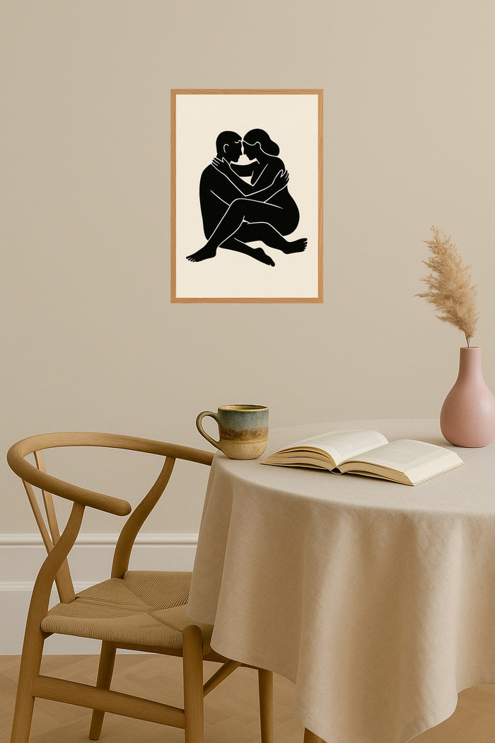 Poster mockup - Single poster in Nordic interior